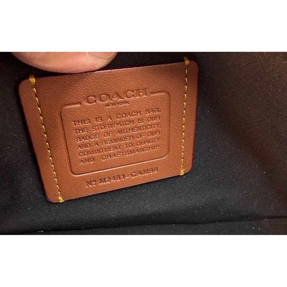 Coach Black Shoulder Bag with Gold Accents - Picture 7 of 15